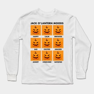 Jack O'Lantern Moods Long Sleeve T-Shirt